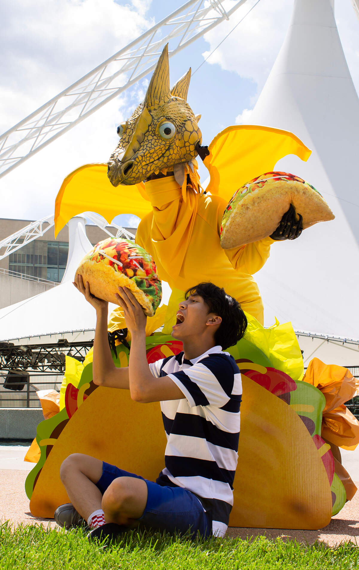 The Coterie will present “Dragons Love Tacos” in the Crown Center Square’s Entertainment Pavilion starting June 30.