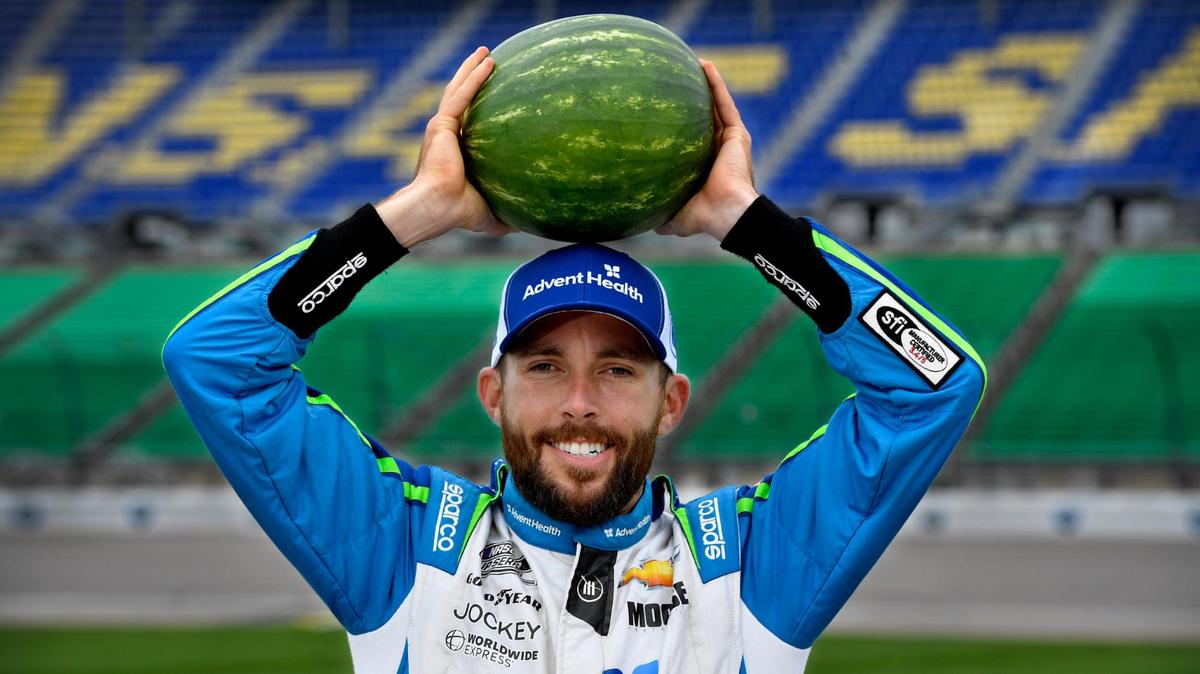 Ross Chastain, a 29-year-old journeyman and eighth-generation watermelon farmer in his first season with second-year Trackhouse Racing, has become the feel-good story of the NASCAR Cup season heading into Sunday’s Advent 400 at Kansas Speedway.
