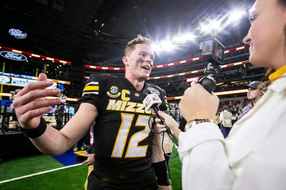 Brady Cook led Missouri to a 14-3 victory over Ohio State in last season’s Cotton Bowl.