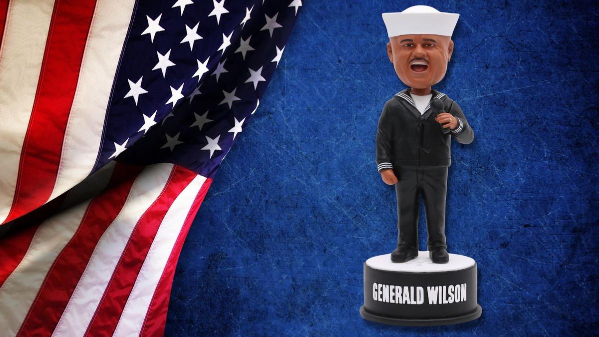 A bobblehead honoring retired Navy Petty Officer 1st Class Generald Wilson of St. Louis was unveiled on Friday, Nov. 10, 2023, by the National Bobblehead Hall of Fame and Museum in Milwaukee. The veteran is known for his compelling rendition of the nation anthem.