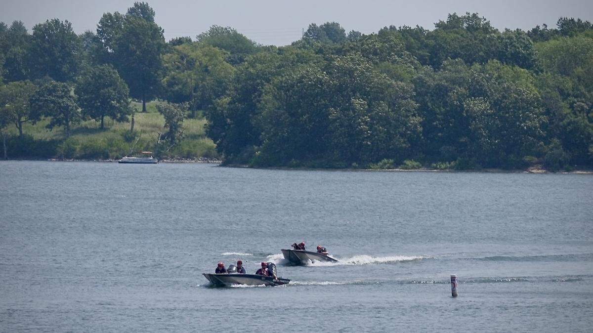 The Missouri State Highway Patrol and firefighters are searching for a possible drowning victim at Longview Lake.