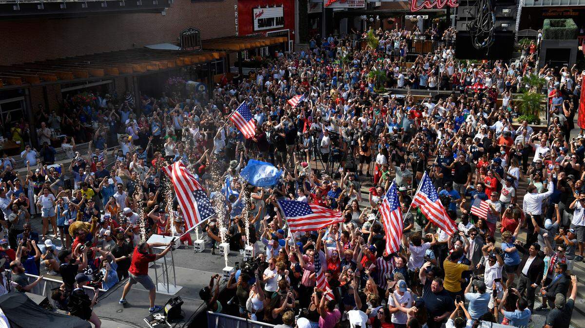 The celebration kicked into high gear when Kansas City was named one of the sites for the 2026 FIFA World Cup Soccer Thursday evening at KC Live in the Power & Light District. Kansas City is one of the U.S. cities awarded games for the global event that will be co-hosted with Mexico and Canada.