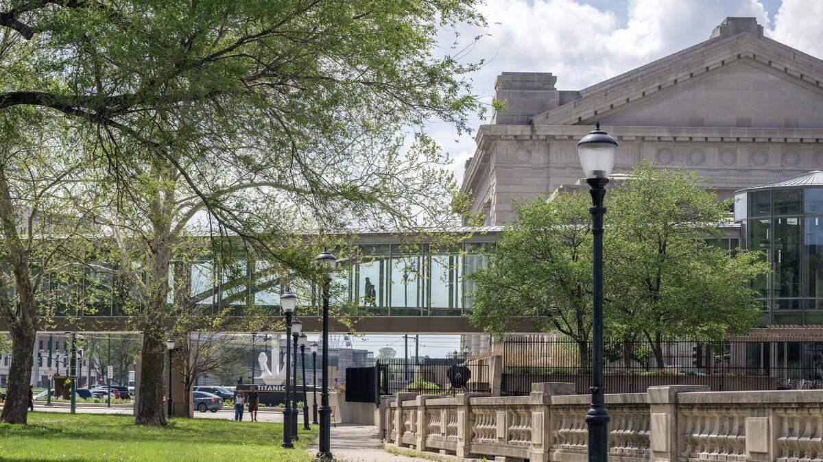 The Link is seen from Washington Square Park on Wednesday, April 15, 2026, in Kansas City.