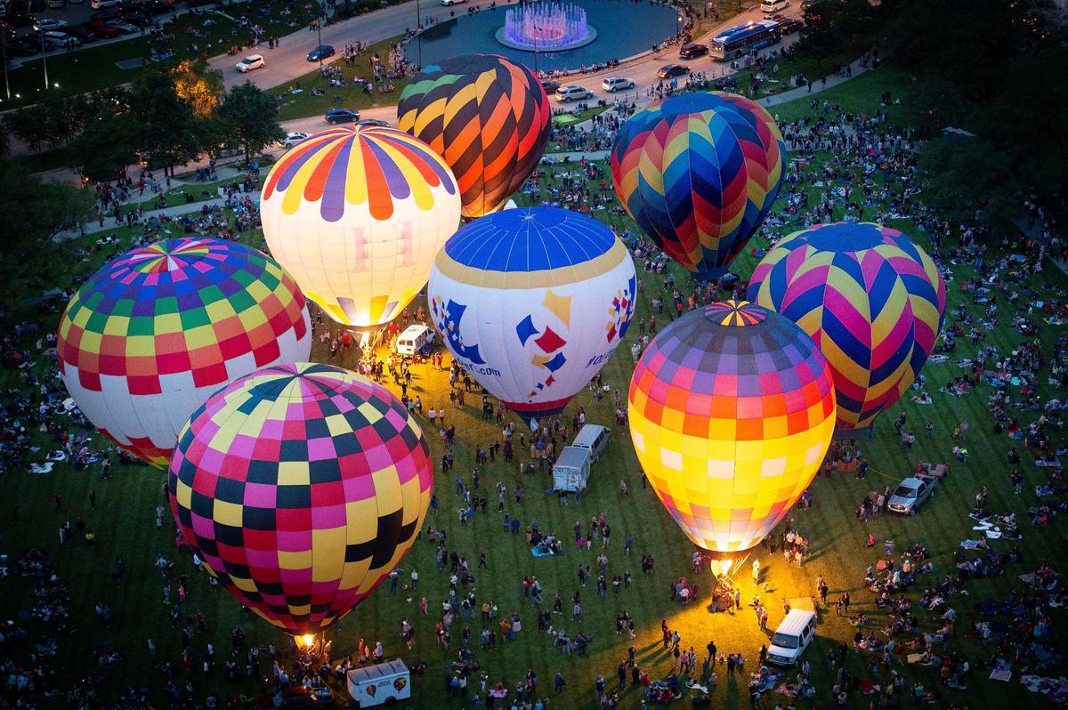 The National World War I Museum and Memorial launched its’ first annual Great Balloon Glow on Sunday, May 30, in Kansas City. The event featured 13 hot air balloon in all as well as music, food trucks and 30 different craft vendors. The museum plans to hold the event annually, but going forward it will move from Memorial Day weekend to another date.