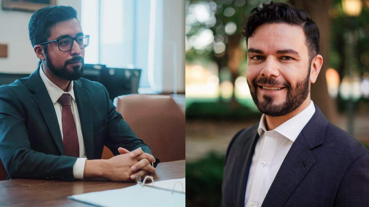 Kansas City council members Crispin Rea (left) and Johnathan Duncan (right) have opposing views on the public safety sales tax renewal..