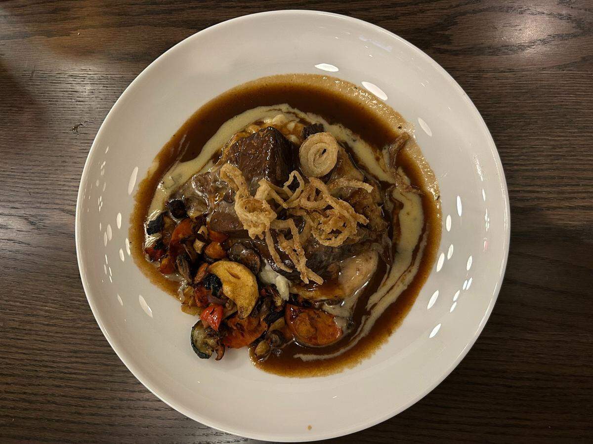 Red wine braised short ribs at Cooper’s Hawk