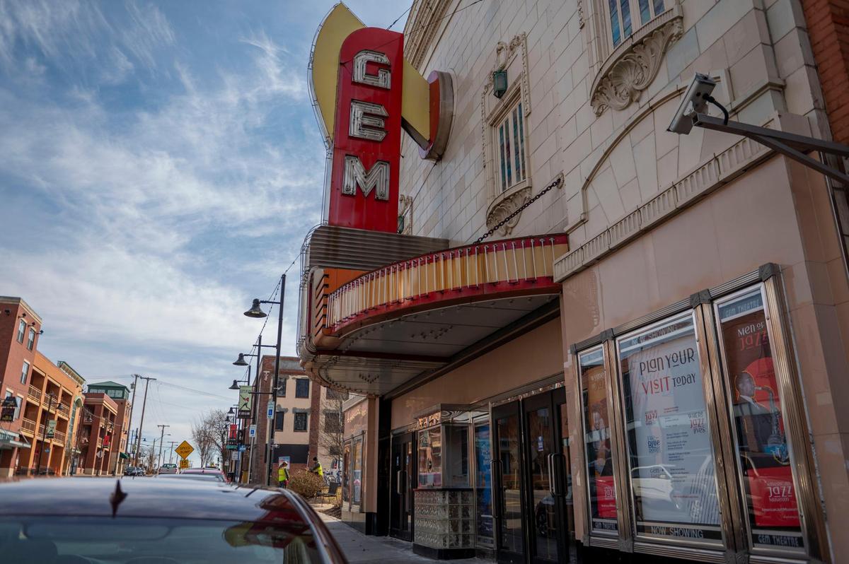 Outside the Gem Theater in Kansas City on Tuesday, Feb. 15, 2022. The American Jazz Museum created a position for James McGee in an effort to connect Gem Theater and other venues to the broader Kansas City community.