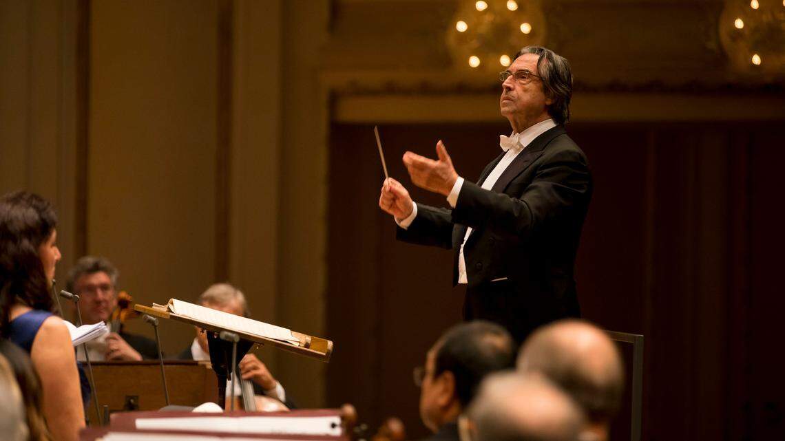 Riccardo Muti leading the Chicago Symphony Orchestra and Chorus in Rossini’s "Stabat Mater."