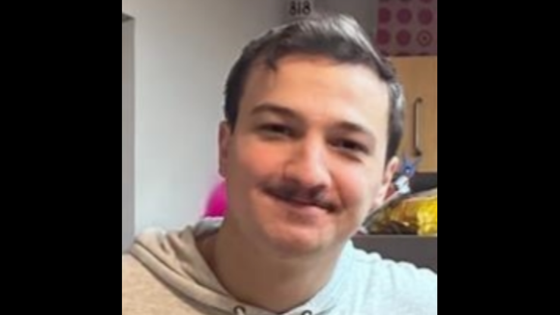 Peter Salvino, 25, is missing from the Lincoln Park neighborhood of Chicago, police say.