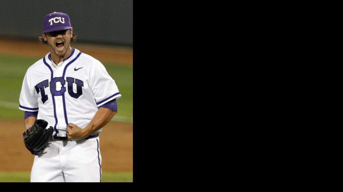 
With the 17th pick in the baseball draft, the Royals took TCU left-hander Brandon Finnegan, who leads the NCAA in strikeouts per nine innings at 12.02.
