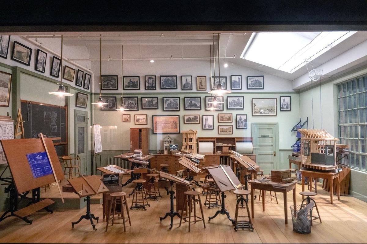 The Architect’s Classroom Circa 1900 is one of the astonishing miniatures on display at the National Museum of Toys and Miniatures.