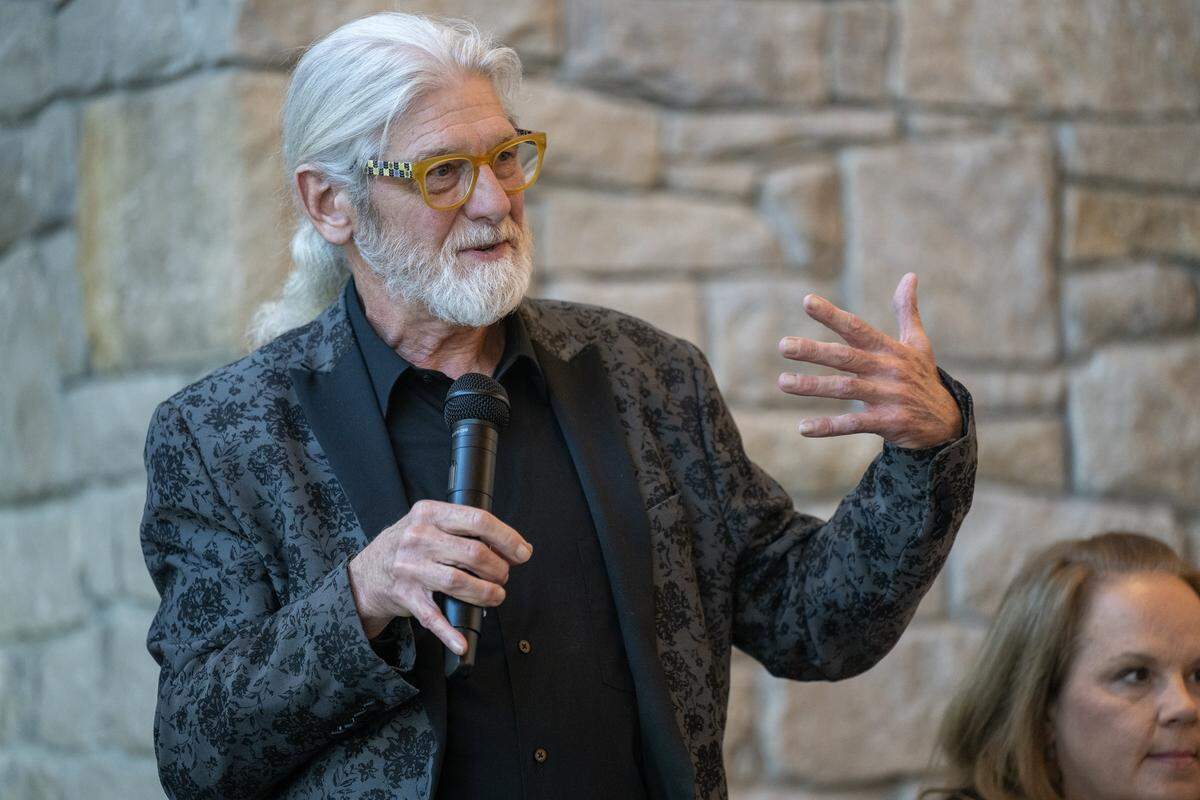 Ronald Nelson, incumbent, running for re-election as Council Member Ward 2, speaks during a candidates forum at the Meadowbrook Club House in Prairie Village on Thursday, October 9, 2025.