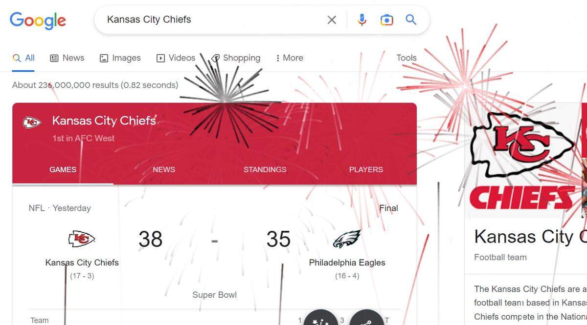 Google is paying tribute to the Chiefs