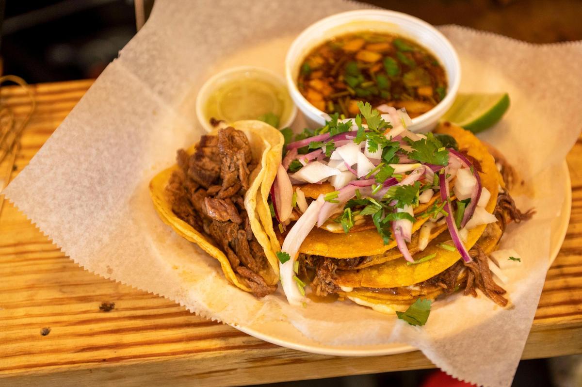 The Quezabirria platter is GG’s most popular dish and sticks to owner Gabriel Gonzalez’s Tabascan roots.