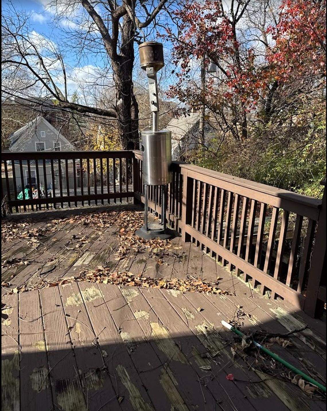 Rebecca King of Overland Park documented the condition of the home, including the back deck, that she and her mother rented for more than $5,000 in Kansas City for Thanksgiving week.
