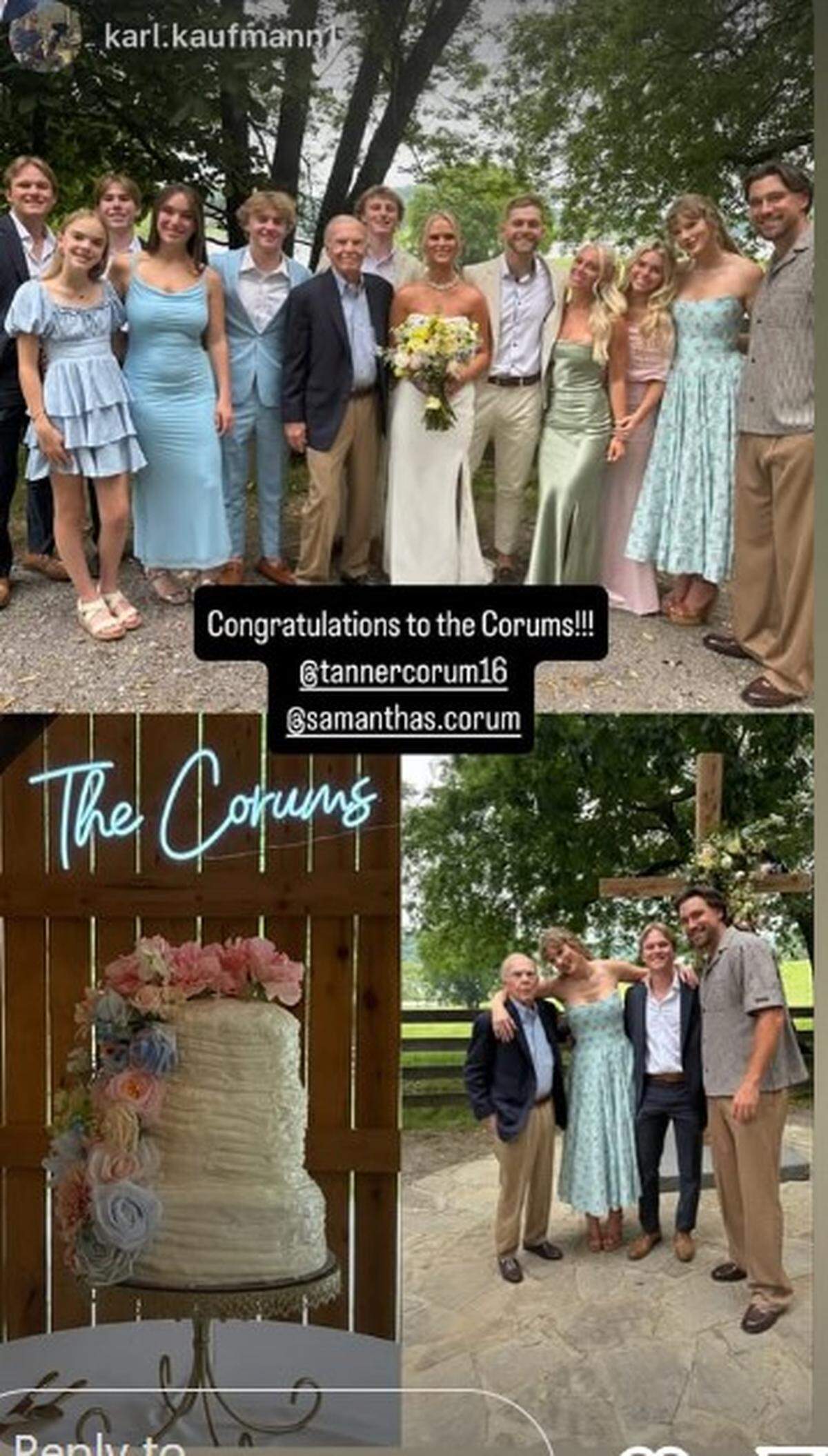 Photos from the wedding.