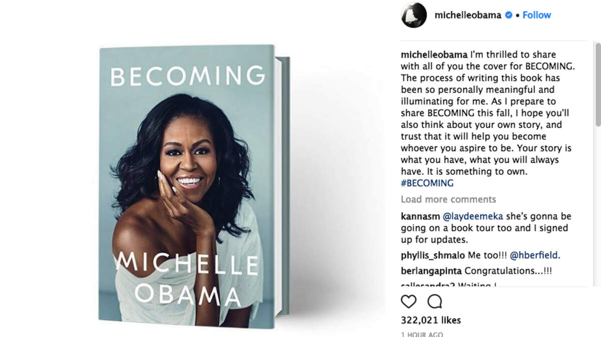 Former first lady MIchelle Obama revealed the cover of her upcoming memoir on Thursday.