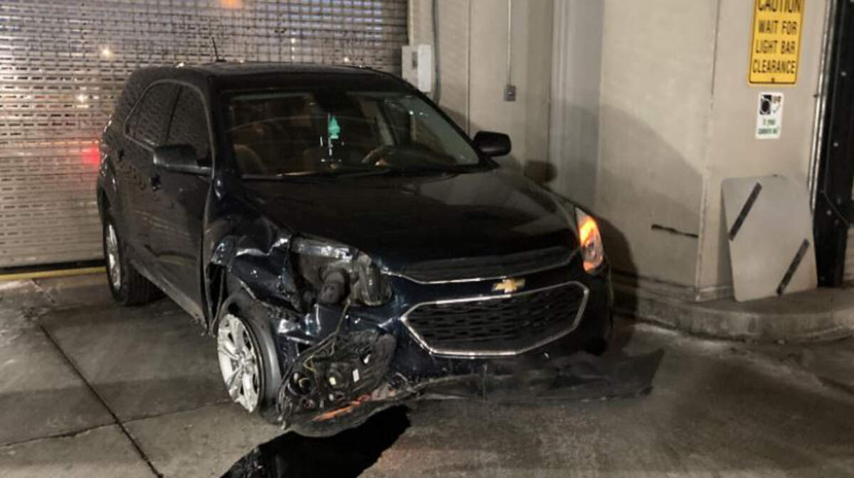 A 19-year-old was charged with DUI after driving into a South Dakota jail parking garage, police say.