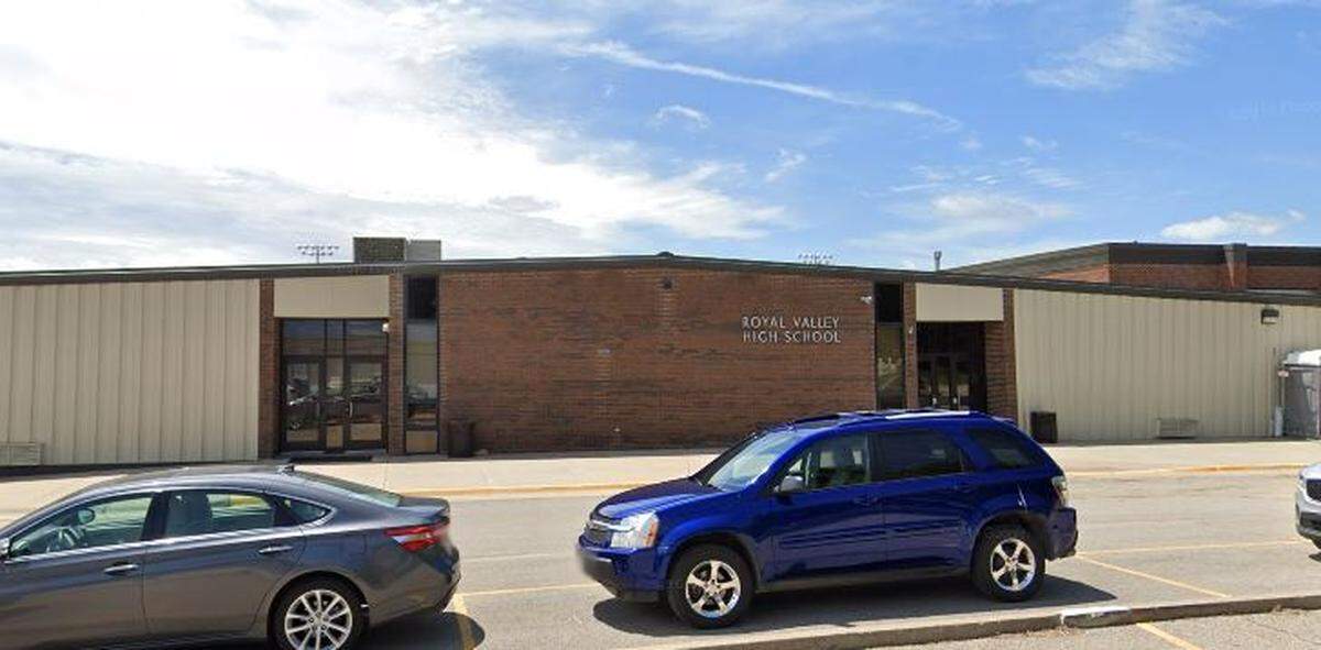 A former Royal Valley High School Student’s father is suing the district after his daughter was raped by a student already charged with sex crimes. This Google Maps image was taken in June 2019.