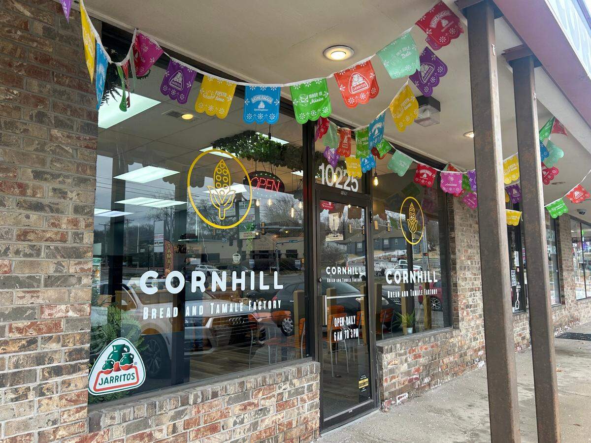 Cornhill sells tamales to eat in the shop or to take home.