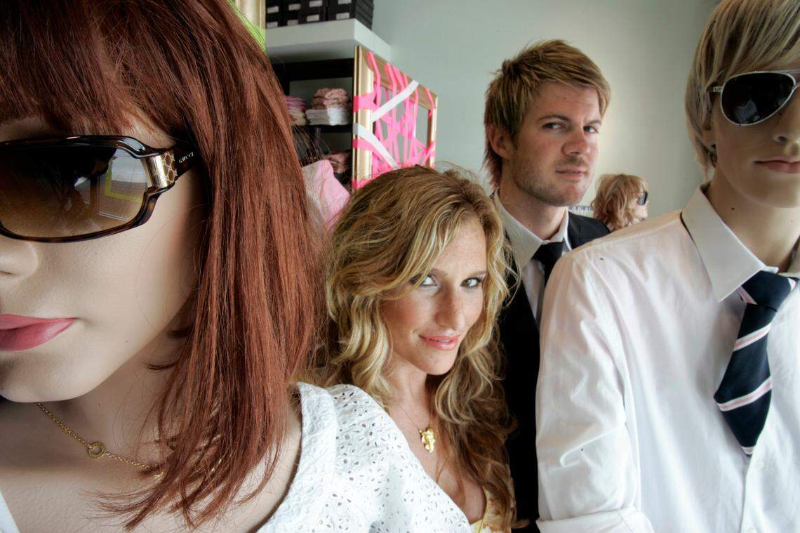 Emily and Matt Baldwin, seen here in 2006, got their start with Standard Style Boutique at Town Center Plaza.