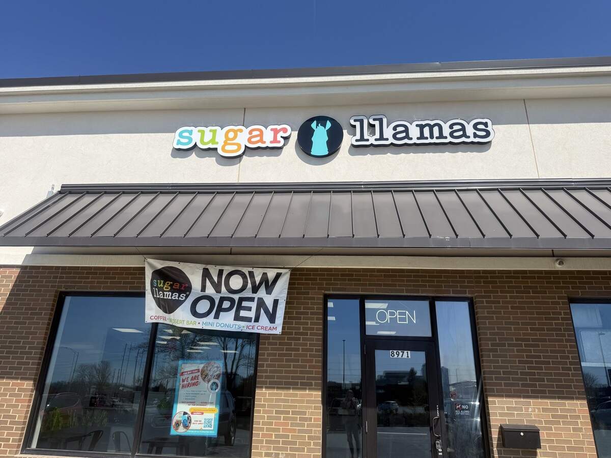 Sugar Llamas has just opened in Overland Park. It sells mini doughnuts, coffee, ice cream and more.