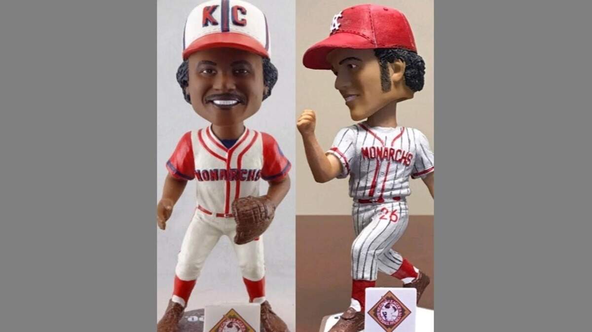 The throwback bobblehead series featuring former Royals in Kansas City Monarchs attire includes Frank White and Amos Otis, and is adding Willie Wilson.