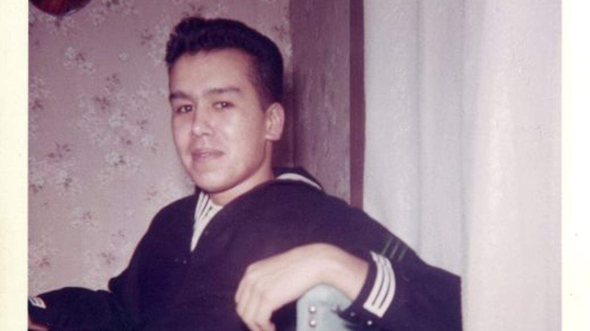 In a photo donated to the Johnson County Museum, Rudy Padilla visits home in the early 1960s while in the Navy. His family was in Bonner Springs and then Kansas City, Kansas. Padilla moved to Westwood and then Overland Park a few years later.