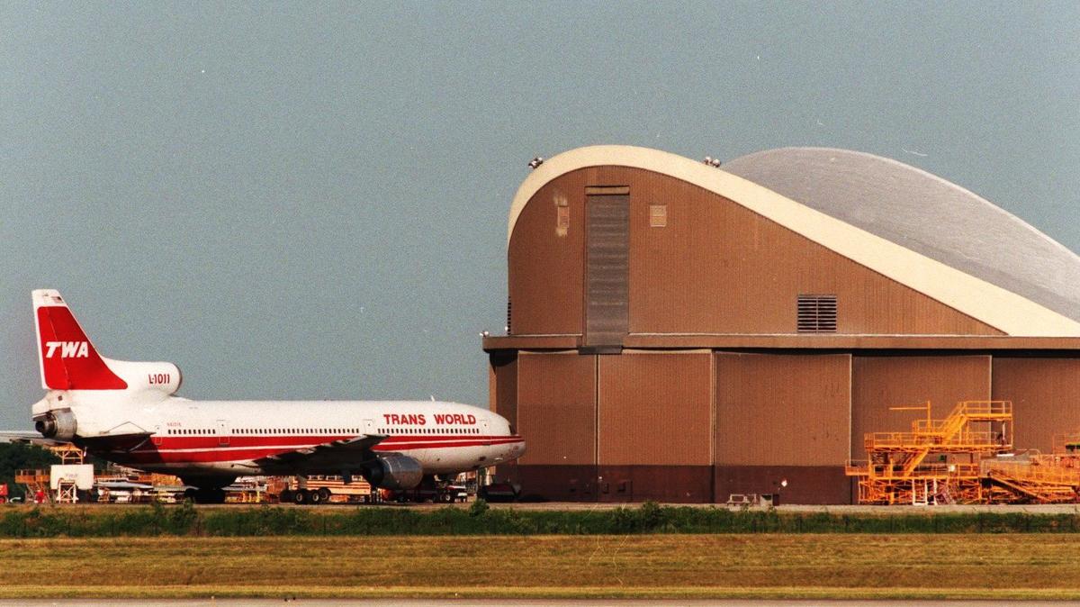 What used to be known as the TWA overhaul base was part of the genesis for why Kansas City International Airport is where it is now. The base, which is still in operation for other airlines, was there before KCI was built next to Mid-Continent Airport. Braniff Airlines had a hub at Mid-Continent but the set up there was considered too small to be the city’s main airport.