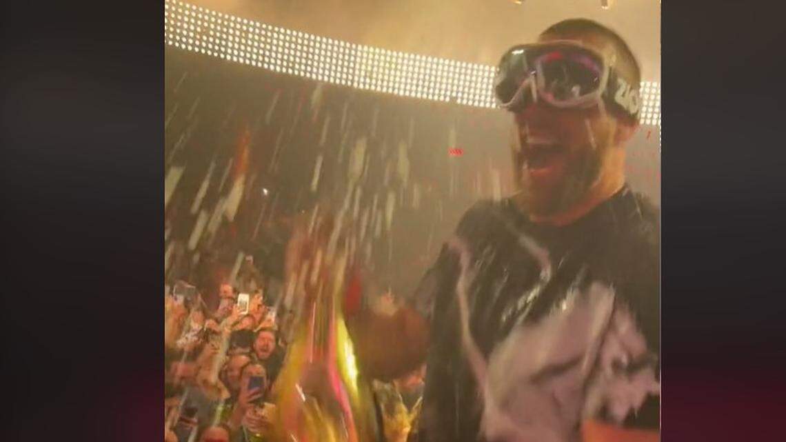 Chiefs offensive players continued Super Bowl celebration with epic Las Vegas party