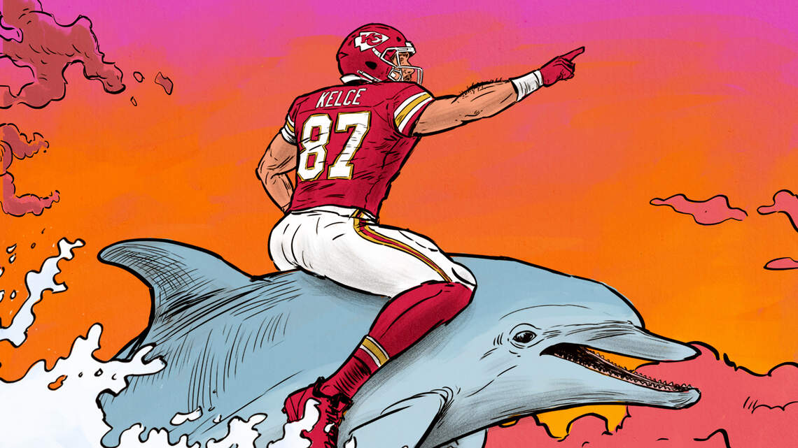 Travis Kelce rides the wave to Miami: Download your Chiefs Week 3 game-day poster