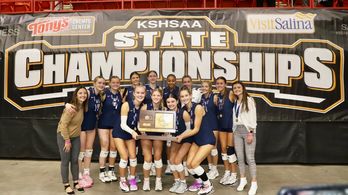 The Mill Valley Jaguars are state champions of Kansas Class 6A high school volleyball.