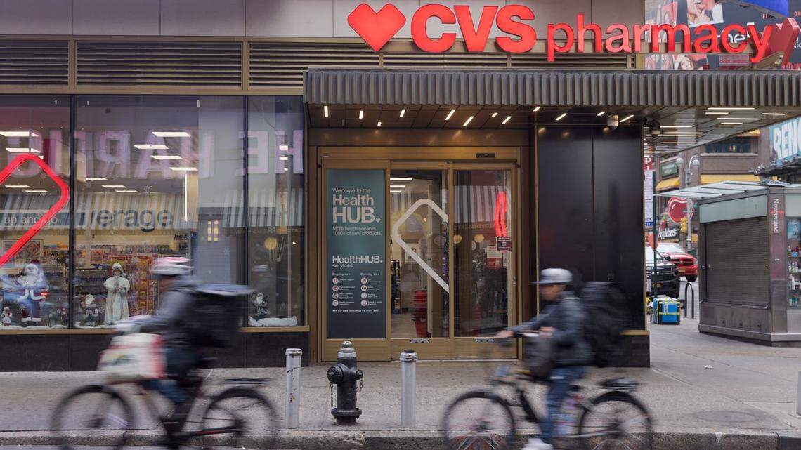 A CVS pharmacy in New York in November 2022. Several Kansas City area CVS locations have closed when pharmacists staged a walkout.