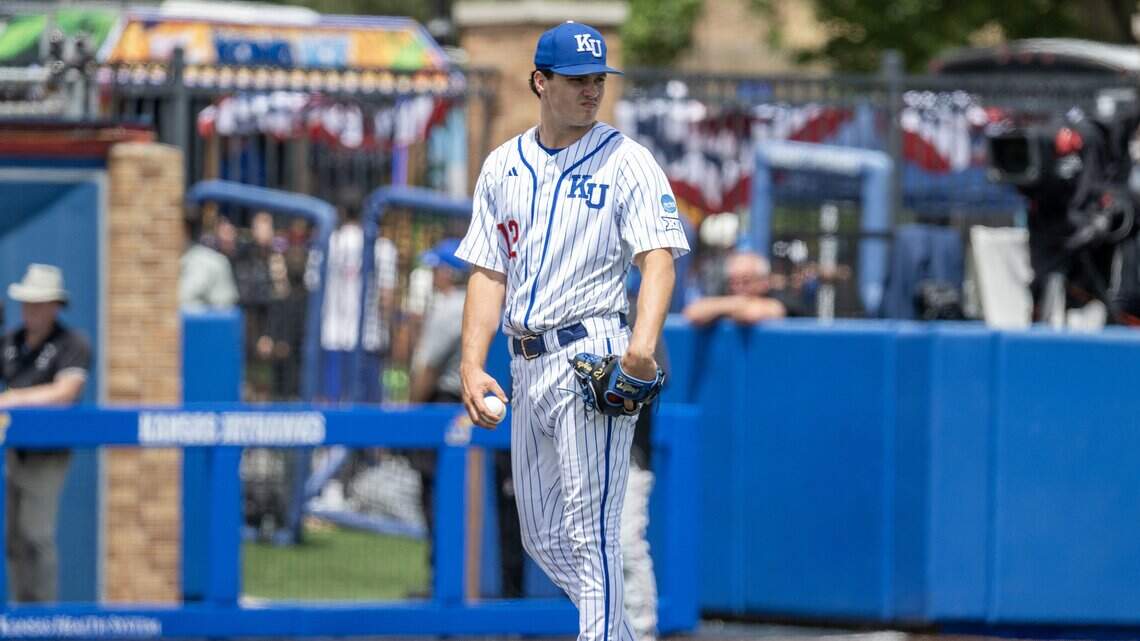 Dominic Voegele and KU Jayhawks are ready for baseball showdown vs. OU at The Hog