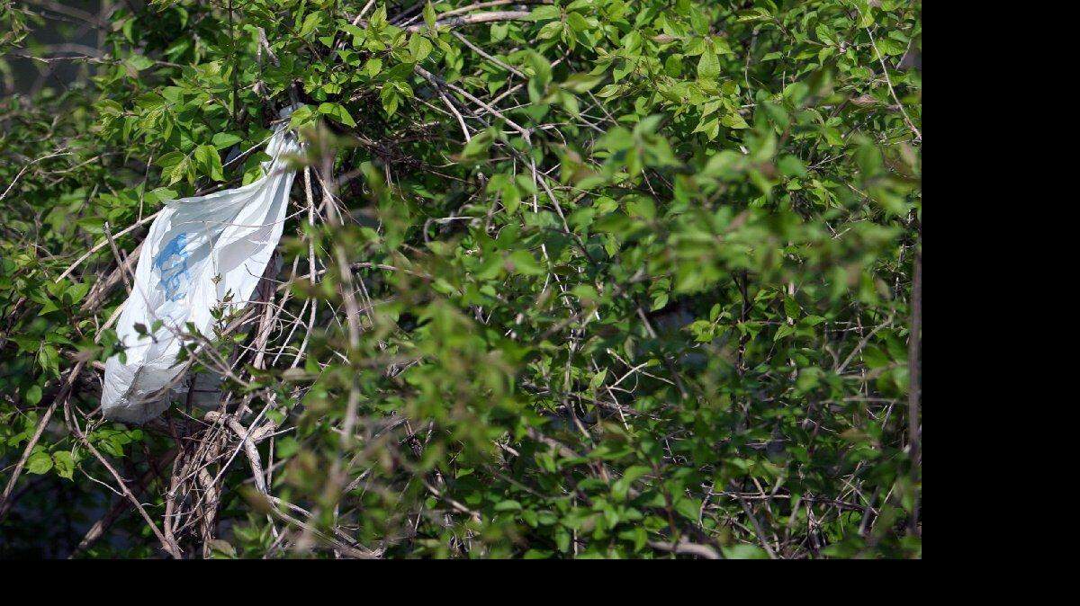 Missouri is asking people to participate in its annual “Bash Trash” campaign to pick up litter, like this trash bag, throughout the state.