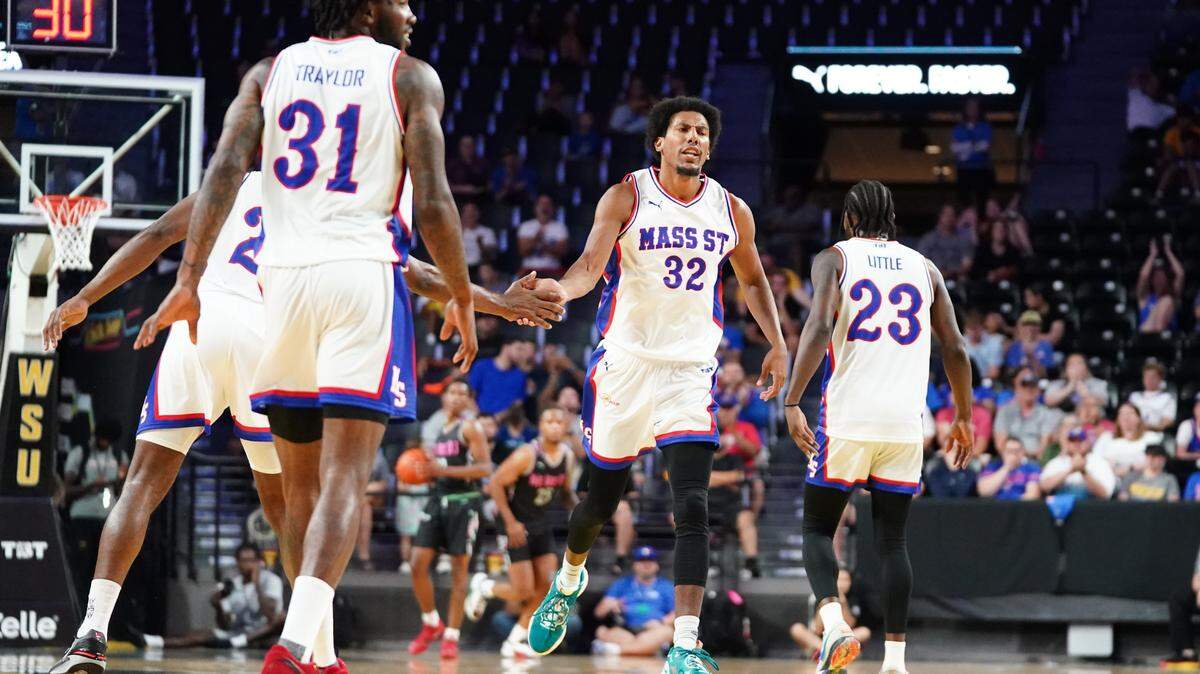 They needed a comeback to do it, but the Mass Street TBT squad comprised of Kansas Jayhawks alumni outlasted the We Are D-III team on Wednesday evening at Koch Arena in Wichita.