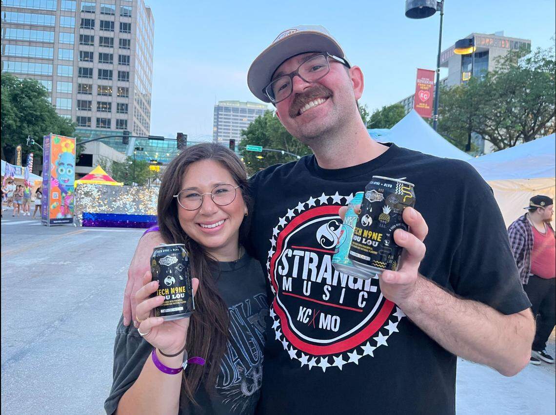 Avery Hufft and Robby Dyke are from Tulsa, Oklahoma, and traveled to Kansas City for Boulevardia for one reason: to watch Tech N9ne. Dyke’s seen the Strange Music co-founder perform live 35 times, while Hufft’s seen him live four times.