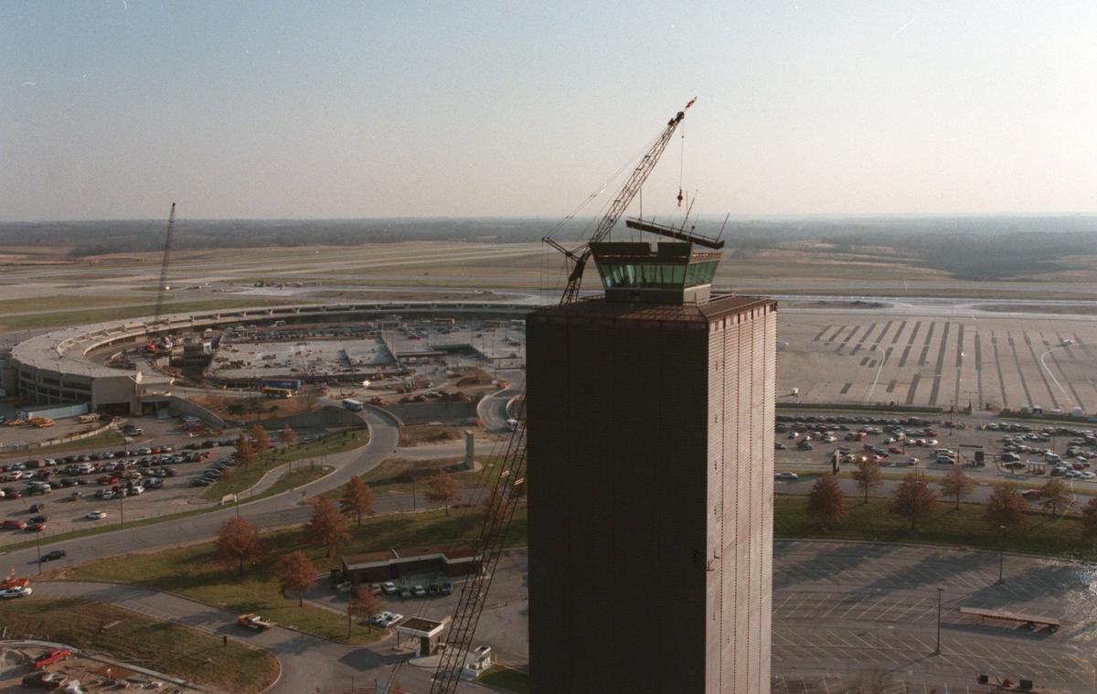 Deconstruction of the old tower began in 1997 after the new air traffic control tower was put into operation at KCI.