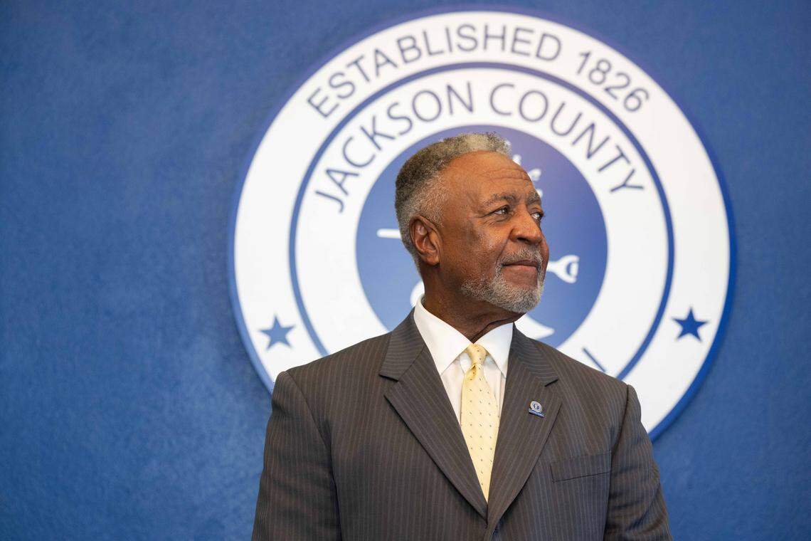 Jackson County Executive Frank White Jr. in his office on Wednesday, Sep. 24, 2025, in Kansas City. Jackson County residents will decide Tuesday, Sept. 30, on whether to recall White Jr.