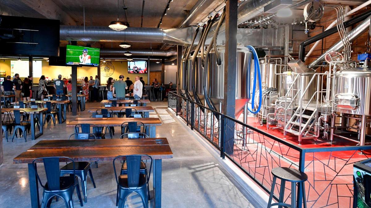 River Bluff Brewing opened in 2022 in the River Market. Caldwell’s Burgers will soon serve food inside the brewery.
