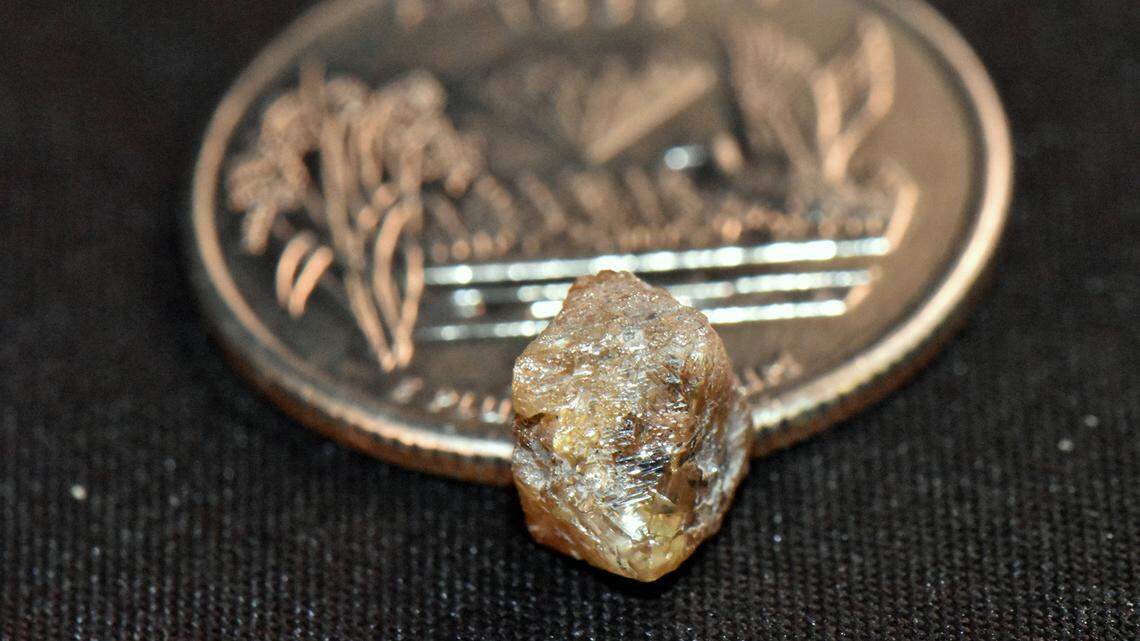 This 3.29-carat brown diamond was found in Arkansas’s Crater of Diamonds State Park, officials said.