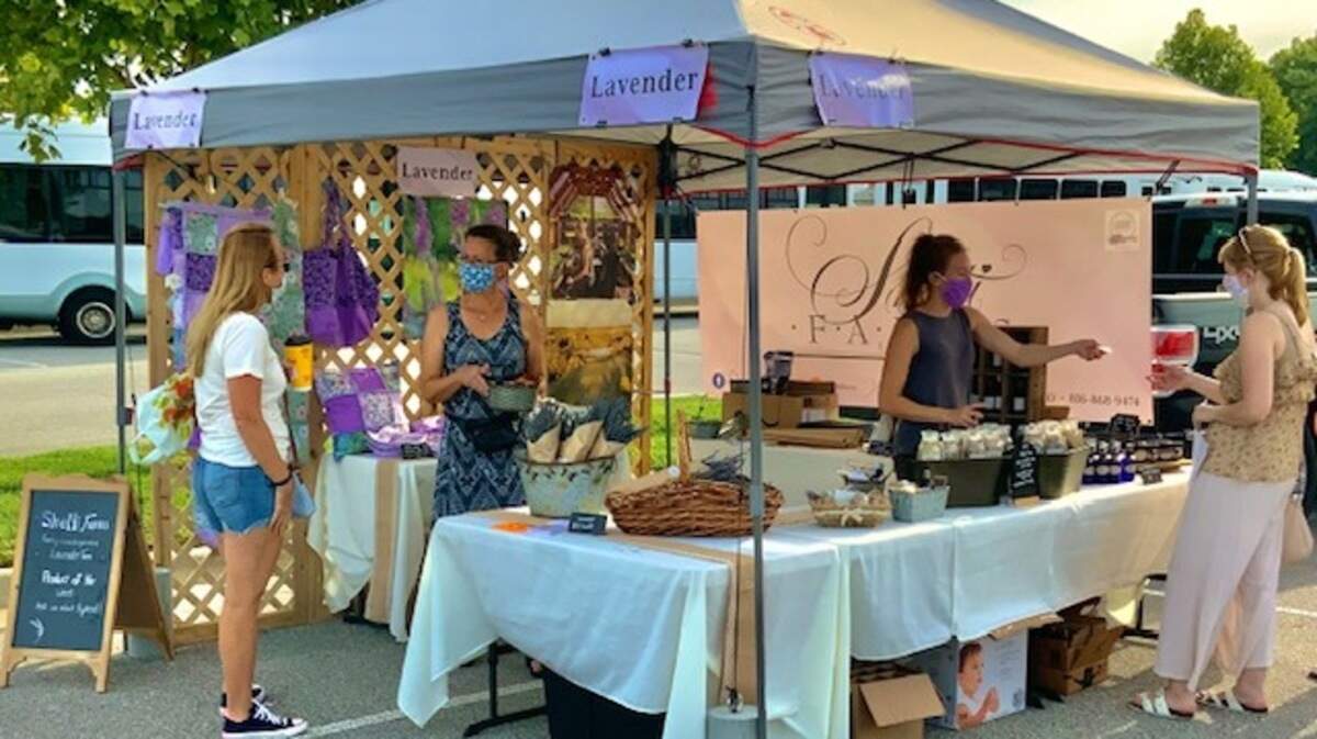 Shelley Moulis and her daughter, Melissa Strain, operate a booth at the Lee’s Summit Farmers Market for their family business, Shelti Farms.