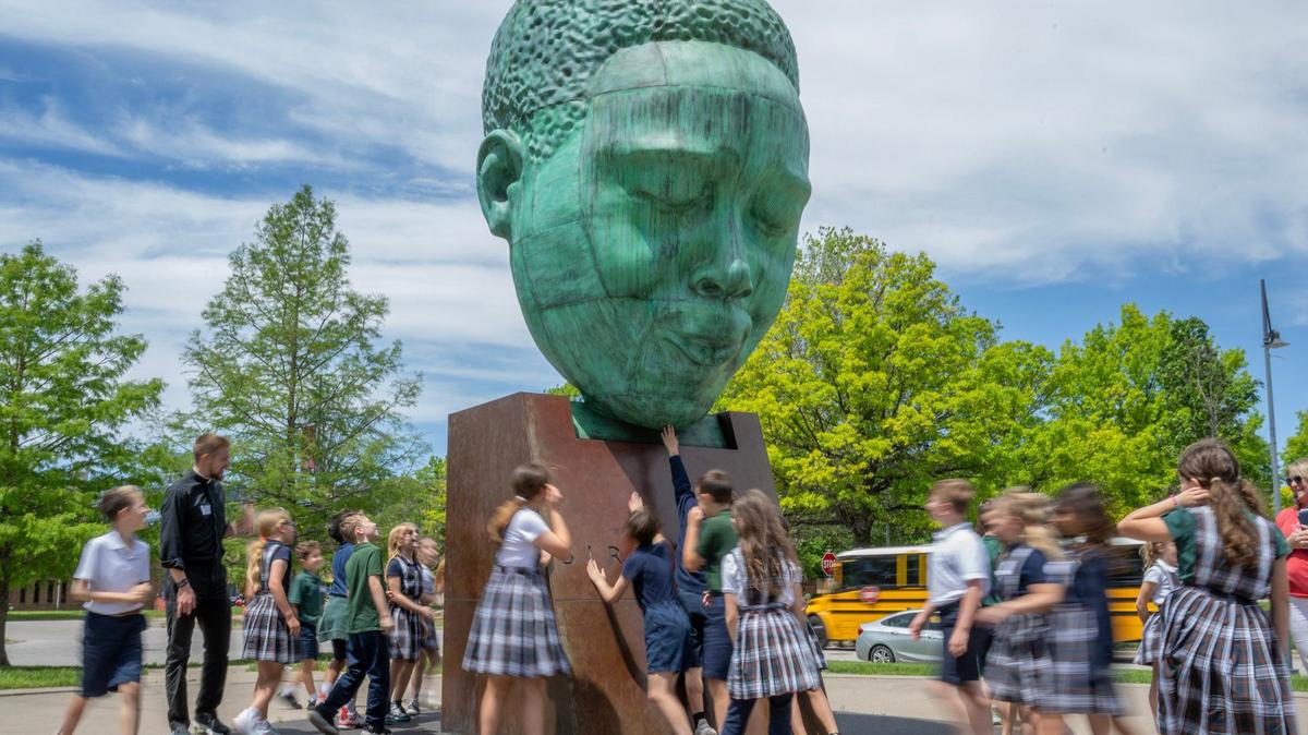 A statue of jazz artist, and Kansas City native, Charlie “Bird” Parker, done by artist, Robert Graham, stands at East 18th and Vine streets as a tribute to the famed saxophonist and the impact his music had on the world of jazz.