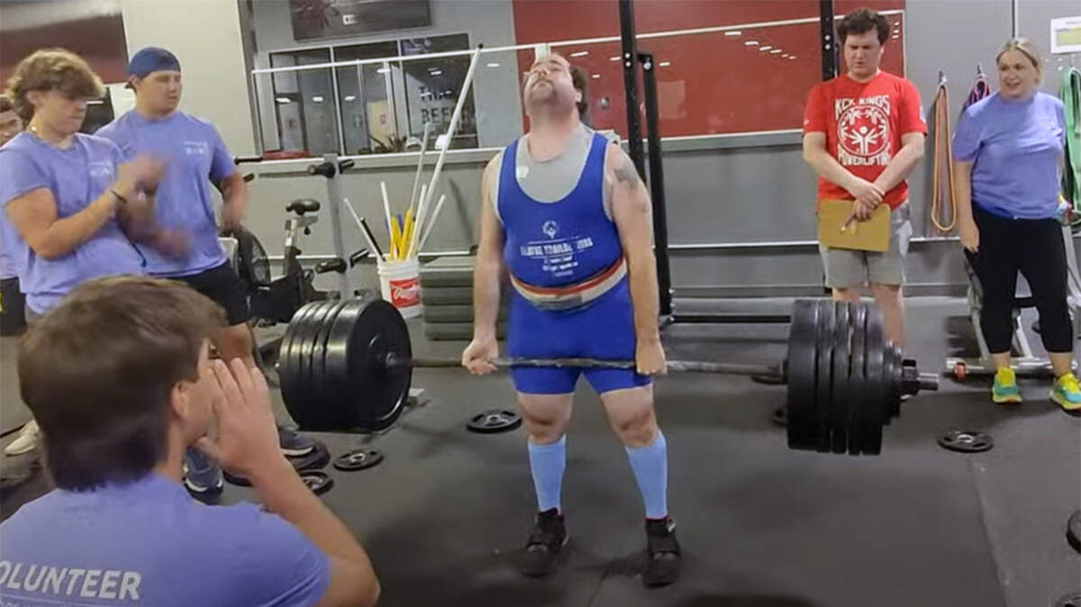 Patrick Donelan lost his eyesight as a child. Now, he holds the Kansas state record for powerlifting among non-disabled people.