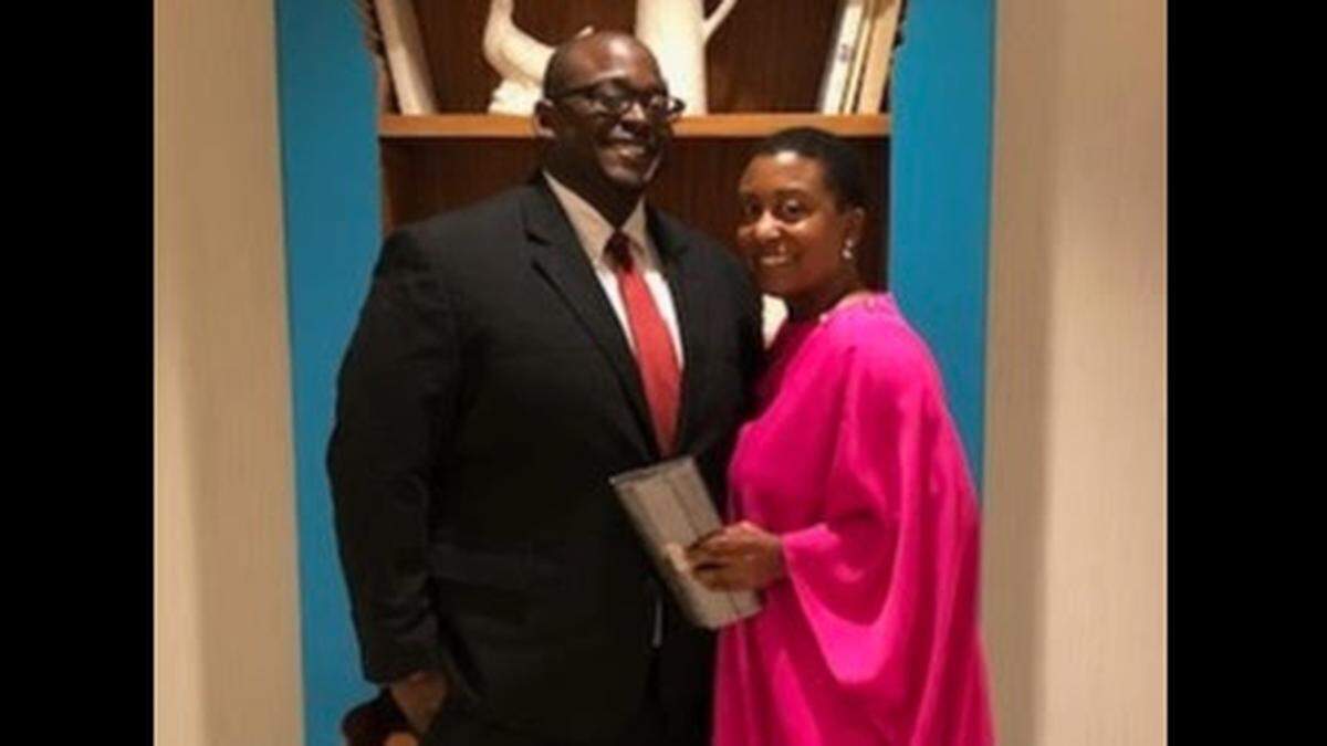 Terez Paylor and Ebony Reed attend a friend’s wedding in Boston in 2019.