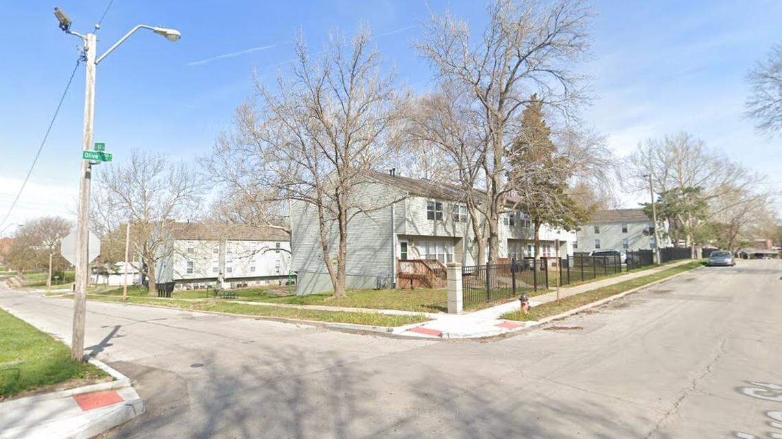 This Google Maps Street View image of Eighth and Olive streets was taken in April 2022.