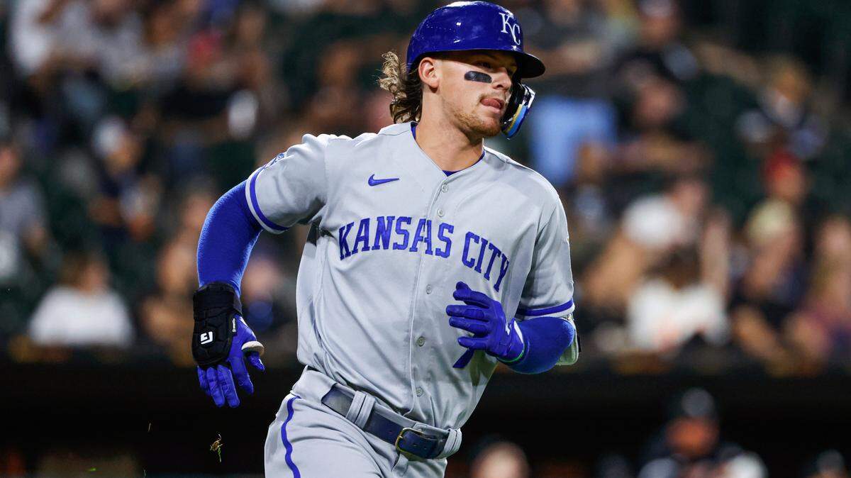 Kansas City Royals’ Bobby Witt Jr. runs the bases after hitting a solo home run off Chicago White Sox starting pitcher Lance Lynn during the fourth inning of a baseball game Wednesday, Aug. 31, 2022, in Chicago. (AP Photo/Kamil Krzaczynski)