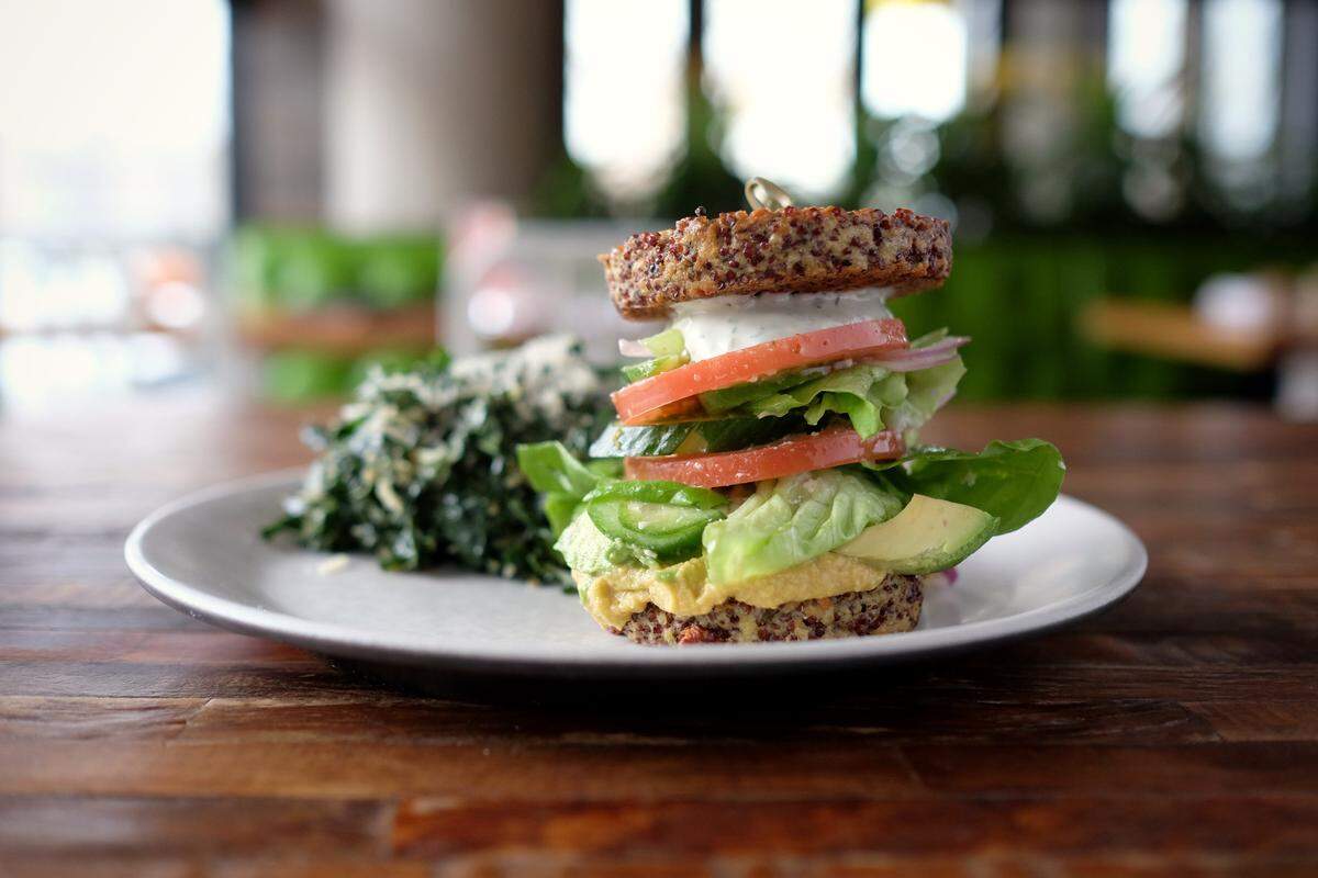 True Food Kitchen’s quinoa burger.