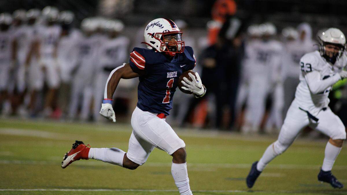 TJ Porter and Olathe North ran past Mill Valley 28-14 on Friday night.