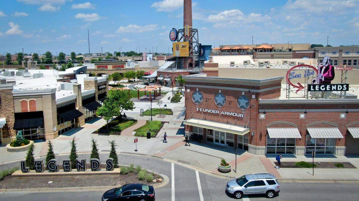 Legends Outlets Kansas City, a shopping center located in Kansas City, Kansas.